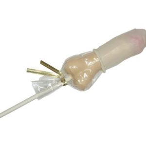 SMALL PENIS W/CONDOM BUTTERSCOTCH (NET)