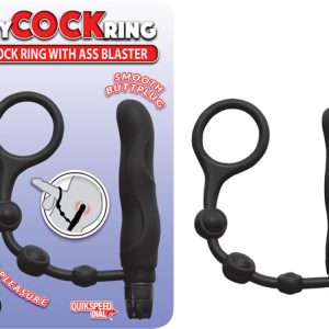 MY COCKRING W/ASS BLASTER BLACK