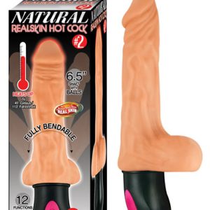 NATURAL REALSKIN HOT COCK #2 6.5 FLESH "