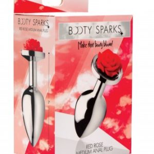 BOOTY SPARKS RED ROSE ANAL PLUG MEDIUM