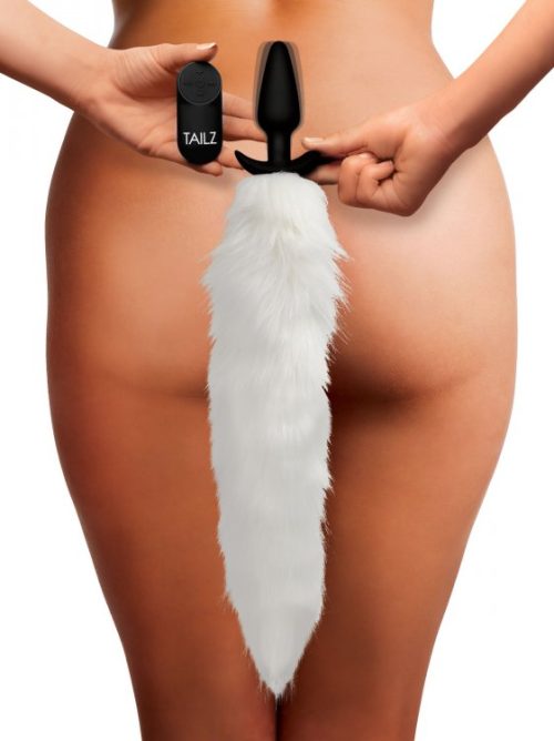AG246whitefoxtailbuttplug