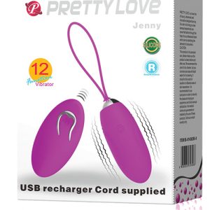 PRETTY LOVE JENNY REMOTE CONTROL BULLET VIBRATOR PURPLE