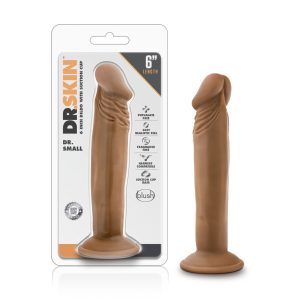 DR SKIN DR SMALL 6IN DILDO MOCHA