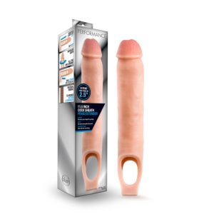 PERFORMANCE 11.5IN COCK SHEATH PENIS EXTENDER VANILLA
