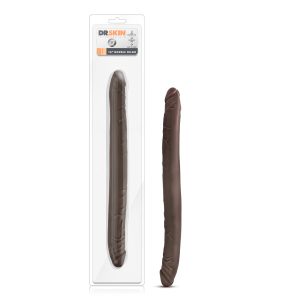 DR SKIN 16 DOUBLE DILDO CHOCOLATE "