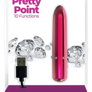 POWER BULLET PRETTY POINT 4IN 10 FUNCTION BULLET PINK