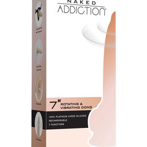 NAKED ADDICTION 7IN ROTATING & VIBRATING DONG