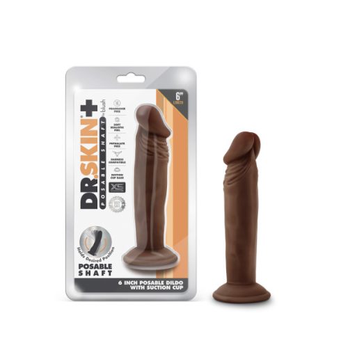 BN14926drskinplus6inbrowndildo