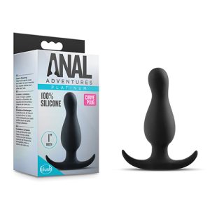 ANAL ADVENTURES PLATINUM CURVE PLUG BLACK