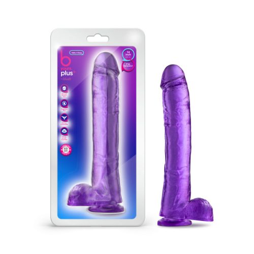 BN26441heftynhungpurpledildo14in