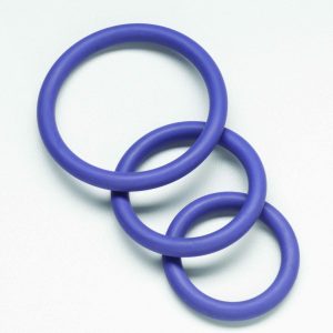 NITRILE COCK RING SET-PURPLE