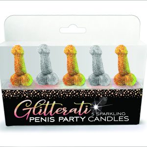 GLITTERATI GLITTER PENIS PARTY CANDLES