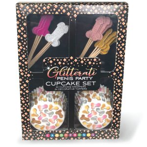 GLITTERATI PENIS PARTY CUPCAKE SET