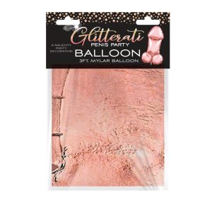 GLITTERATI 3FT ROSE GOLD PENIS MYLAR BALLOON