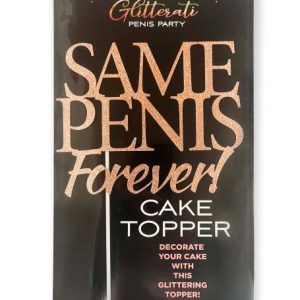 GLITTERATI SAME PENIS CAKE TOPPER