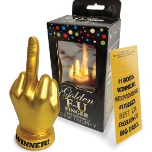 GOLDEN F-U FINGER TROPHY