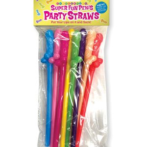 SUPER FUN PENIS MULTICOLOR STRAWS