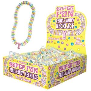 CANDY PENIS NECKLACE DISPLAY 24PC