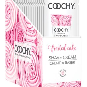 COOCHY SHAVE CREAM FROSTED CAKE FOIL 15 ML 24PC DISPLAY
