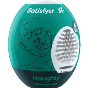 SATISFYER NAUGHTY MASTURBATOR EGG DARK GREEN (NET)