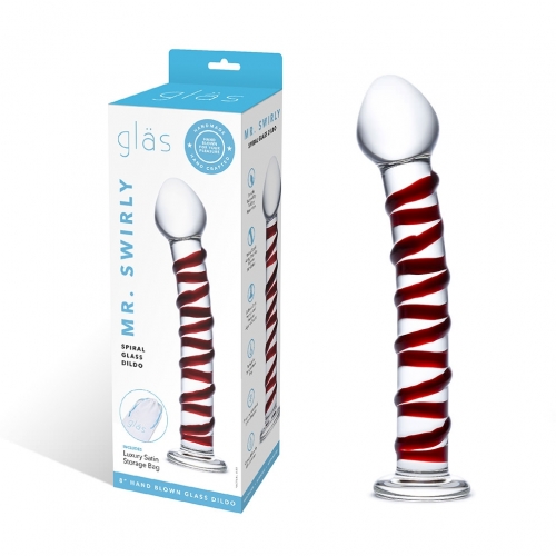ELGLAS23mrswirlyglassdildo