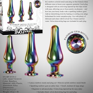 (WD) RAINBOW METAL PLUG SET