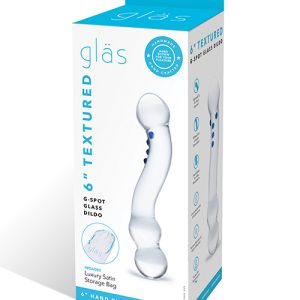 GLAS 6 CURVED G-SPOT GLASS DILDO "