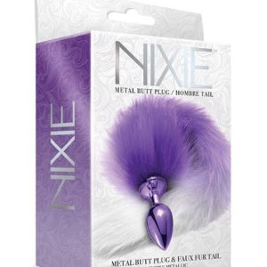 NIXIE METAL PLUG W/ OMBRE TAIL MEDIUM PURPLE METALLIC