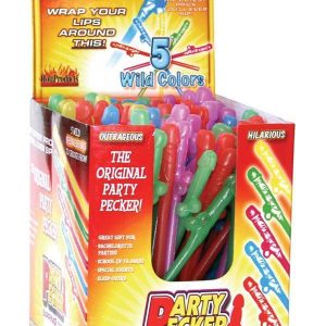 PARTY PECKER SIPPING STRAWS-144PC DISPLAY