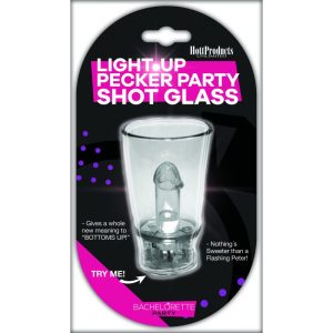 LIGHT UP PECKER PARTY SHOT GLASS