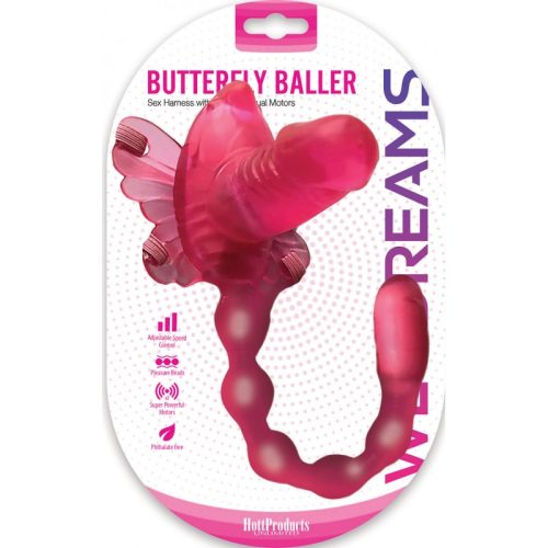 HO3267butterflyballerstraponpinkpkg