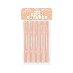 COCK SUCKERS PECKER STRAWS VANILLA LOVERS 10PK