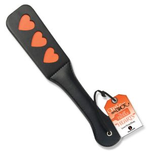 THE 9'S ORANGE IS THE NEW BLACK SLAP PADDLE HEARTS
