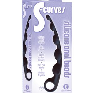 THE 9'S S CURVES SILICONE ANAL BEADS