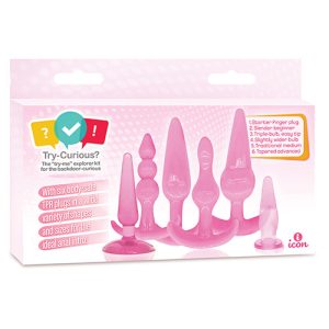 TRY-CURIOUS ANAL PLUG KIT PINK