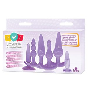 TRY-CURIOUS ANAL PLUG KIT PURPLE
