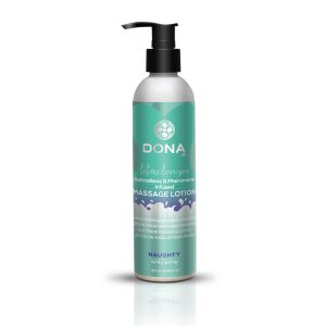 (D) DONA MASSAGE LOTION NAUGH SINFUL SPRING 8 OZ