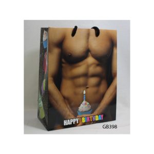 (D) GUY W/ CUPCAKE GIFT BAG