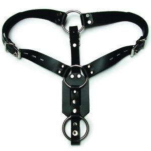 BUTT PLUG HARNESS W/COCK RING