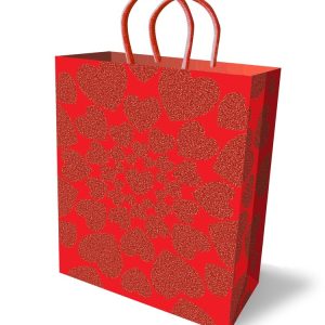 GLITTER HEARTS GIFT BAG