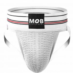 MOB FETISH JOCKSTRAP WHITE SMALL 3IN WAISTBAND(BULK)