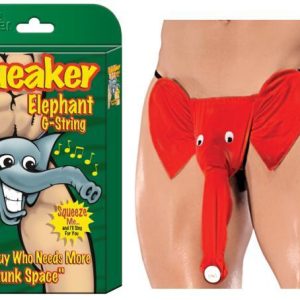 NOVELTY SQUEAKER ELEPHANT G-STRING O/S