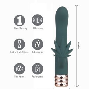 KUSHA 10 FUNCTION RECHARGEABLE SILICONE CANNABIS RABBIT