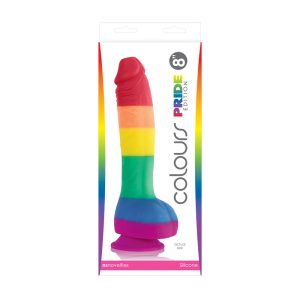 COLOURS PRIDE EDITION 8IN DILDO RAINBOW