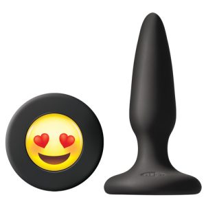 (D) MOJI'S #ILY BUTT PLUG BLAC