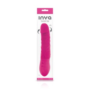 INYA TWISTER PINK VIBRATING DILDO