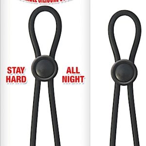 MACK TUFF ADJUSTABLE SILICONE COCK TIE BLACK