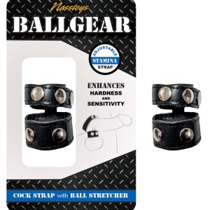 BALLGEAR COCK STRAP W/ BALL STRETCHER BLACK