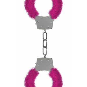 PLEASURE HANDCUFFS FURRY PINK