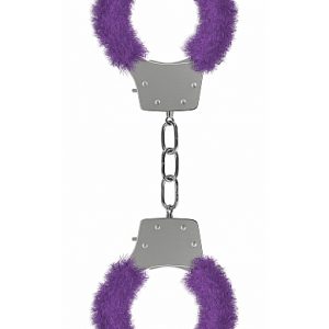 PLEASURE HANDCUFFS FURRY PURPLE